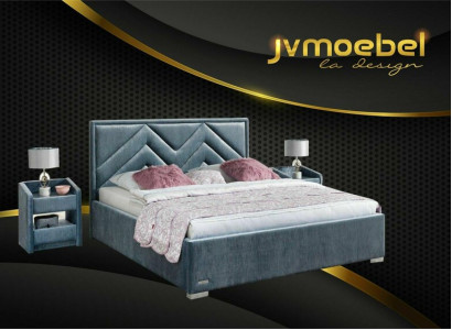 Complete's Bedroom Set Bed 2x Bedside table 3 pcs. Sets Designer Luxury Beds